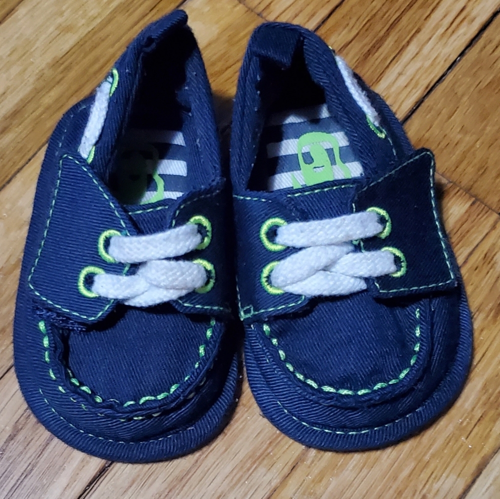 Baby blue moccasins